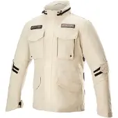 Alpinestars MO.ST.EQ Field wasserdichte Motorrad Textiljacke, sand, 2XL