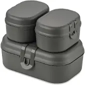 Koziol Brotdose Koziol Bio-Circulair Pascal Mini Nature Ash Grey (3-Stück)