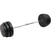 vidaXL Curlstange mit Hantelscheiben 90 kg