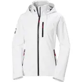 Helly Hansen Women's W Crew Hooded Jacket 2.0, White, M
