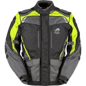 Furygan Apalaches Motorrad Textiljacke, schwarz/grau/neon, L