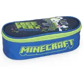 Minecraft Creeper Anatomy Neon Student Ovaler Kulturbeutel