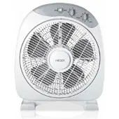 Haeger FF-012.004A, Haushalts-Lamellenlüfter, Weiß, Flur, 60,5 dB, 30,5 cm, 1419 m³/h