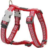 Red Dingo Gurtzeug RD 12 mm x 30-44 cm - Union Jack Flagge