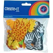 Haza schaumstoffaufkleber Create It- Safari 32 Stück