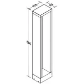 Brumberg LED-Wegeleuchte Addia, graphit, IP54, Höhe 60 cm