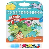 Toi-Toys Fahrzeuge Wassermalbuch mit Wasserstift und vier Entdeckerszenen zum
