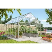 Vitavia Gewächshaus "Merkur 11500", silber (silberfarben), B:254cm T:441cm, Gewächshäuser, Gewächshaus