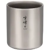 Snow Peak - Ti-Double H200 Stacking Mug - Becher Gr 200 ml grau