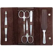 Erbe Manicure Etuis Manicure-Etui mit Druckknopf, 5-teilig. Braun 1 Stk.