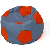 Go Gift Soccer Sako bag pouffe grey-red XL 120 cm