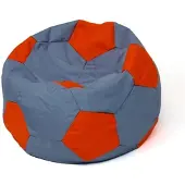 Go Gift Soccer Sako bag pouffe grey-red XXL 140 cm