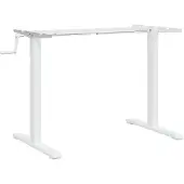 vidaXL Gestell für Sitz-Steh-Schreibtische Weiß (94-135)x60x(70-114)cm