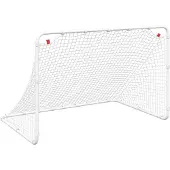 vidaXL Fußballtor Weiß 122 x 81 x 81 cm Stahl