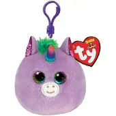TY Squish a Boo Clips Rosette Unicorn 8cm