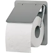 Ophardt hygiene SanTRAL TRU 1 Toilettenpapierspender, Manueller Einzelrollen WC-Papierspender aus Edelstahl, Edelstahl, geschliffen, max. Ø 120 mm, E AFP