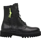Pepe Jeans Schwarze Women's Ankle Lederstiefel Trucker