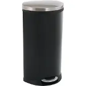 EKO - Shell Bin Treteimer 30 Liter - steel Plastic - Schwarz
