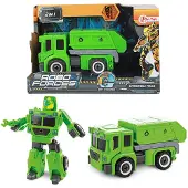 Toi-Toys ROBOFORCES Verwandlungs Roboter Müllwagen 2-in-1 Transformationsspielzeug Truck & Roboter