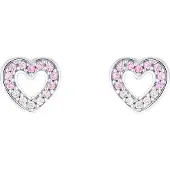 Prinzessin Lillifee Paar Ohrstecker "2036559, 2036560", bunt (silberfarben, rosa, rosa), Ohrringe, Kinder, Silber 925 (Sterlingsilber), Paar Ohrstecker, mit Zirkonia (synth.)