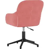 The Living Store Bürostuhl Drehbar Rosa Samt