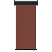 The Living Store Balkon-Seitenmarkise 80 × 250 cm Braun