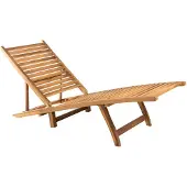 vidaXL Sonnenliege aus Teak 55 x 69 x 161 cm