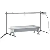 vidaXL Rotisserie-Grill Automatisch Edelstahl