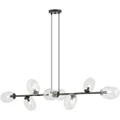 Emibig Deckenleuchte 8xE14 10W PANDORA, 8 transparente Lampenschirme, Modell 1262/8