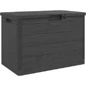 vidaXL Outdoor-Kissenbox Anthrazit 77,5x44,5x53 cm Polypropylen
