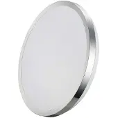 EDM Wandleuchte super led anbauleuchte 12w 1160lm 4000k ø26x5,8cm chromrahmen