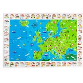 Bigjigs Bodenpuzzle europäische Sehenswürdigkeiten Lernspielzeug Karton