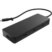 HP Universal USB-C Multiport-Hub, Kabelgebunden, USB Typ-C, Schwarz, 4K Ultra HD, USB 3.2 Gen 2 (3.1 Gen 2) Type-C, China