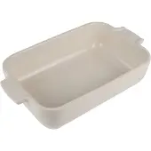 Peugeot Auflaufform APPOLIA Keramik rechteckig, 22 x 12 x 4,5 cm, Spülmaschinenfeste Keramikschale unempfindlich gegenüber Temperaturveränderungen, Farbe: ecru