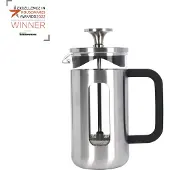 La Cafetière Pisa Edelstahl Cafetière, drei Tassen, Silber, Geschenkpackung