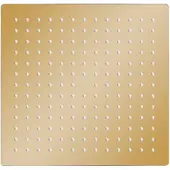The Living Store Regenbrause Edelstahl 30x30 cm Quadrat Golden
