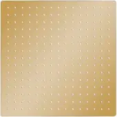 The Living Store Regenbrause Edelstahl 40x40 cm Quadrat Golden