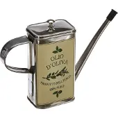 Cilio Olio Oliva Ölkanne, Ölspender aus poliertem Edelstahl, Volumen: 500 ml