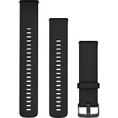 Garmin Schnellwechsel-Armband (22 mm), schwarz mit schieferfarbenen Teilen