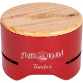 Feuerhand Tamber, Grill, Holzkohle, 19,3 cm, Tisch, Feuerrost, Rot