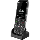 Geemarc Telecom , Seniorentelefon SOS-Taste Hörgerätekompatibel, Schwarz