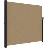 vidaXL Seitenmarkise Ausziehbar Taupe 180x500 cm