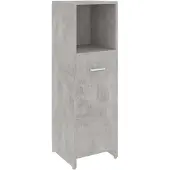 vidaXL Badezimmerschrank Betongrau 30x30x95 cm Holzwerkstoff