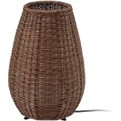 Bover LED-Tischleuchte Amphora, braun/rattan-braun, 47 cm