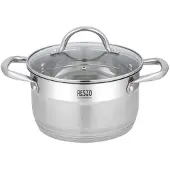 Resto Kitchenware Kochtopf "Rigel, Topf energiesparend und spülmaschinenfest" 2 Stk. tlg. Edelstahl 18/10