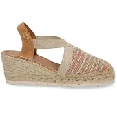 Toni pons Damen Keilsandaletten TERRA Bunt Beige Textil Größe: 37