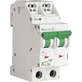 Eaton Power Quality Eaton 101294 Leitungsschutzschalter mit Steckklemme, 2 A, 2p, Charakteristik: C PLI-C2/2