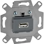 ELSO MTN4581-0000 USB-Anschlussdosen-Einsatz 1-fach, mausgrau MTN45810000