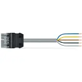 Wago 771-9995/206-203 konfektionierte Anschlussleitung,Eca,Stecker/offenes Ende,grau 7719995206203