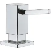GROHE Cube Spülmittelspender, für Flüssigseifen, Vorratsbehälter 500 ml, 40649000, Farbe: Chrom